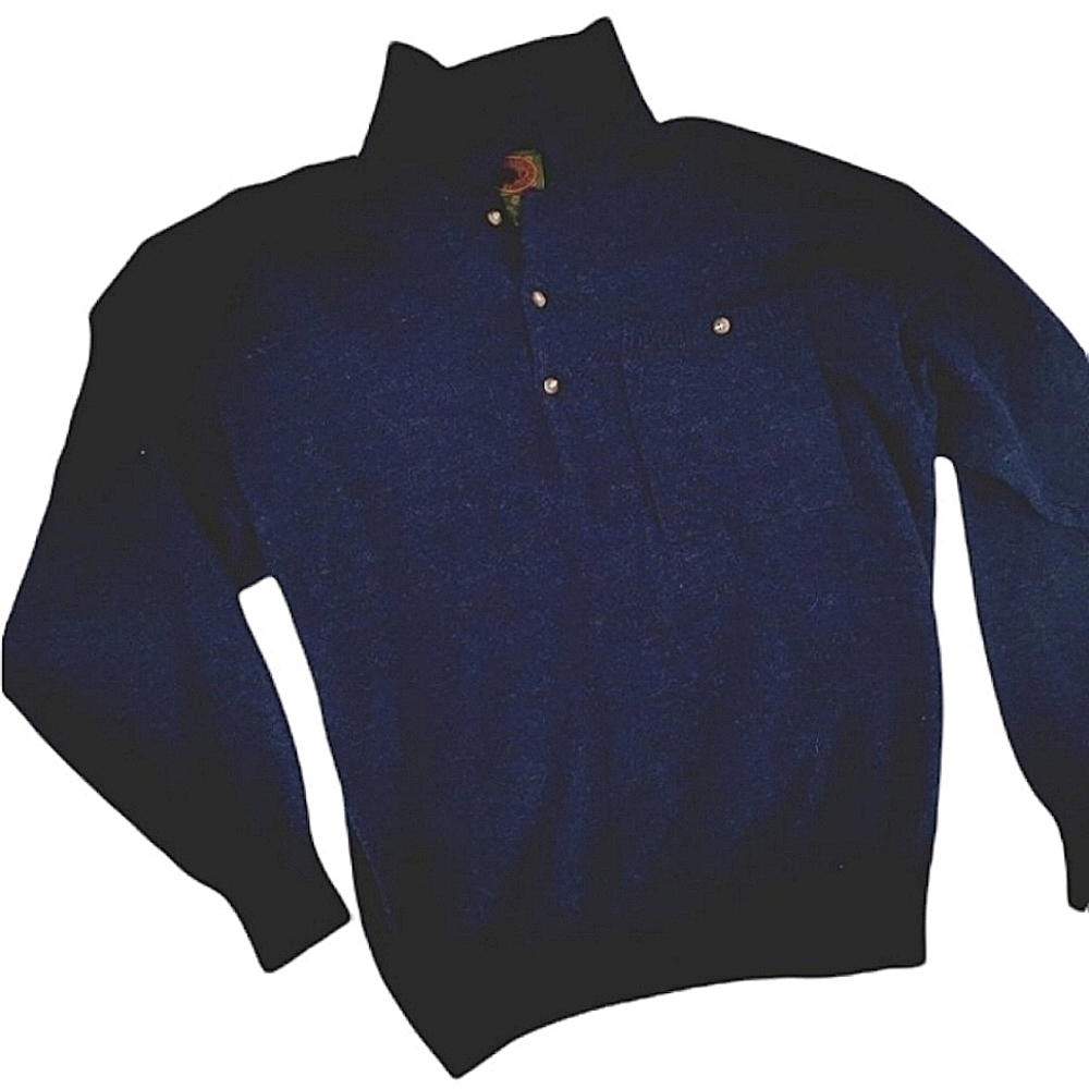 Boston Traders' Men's L Wool Blue Soft Sweater